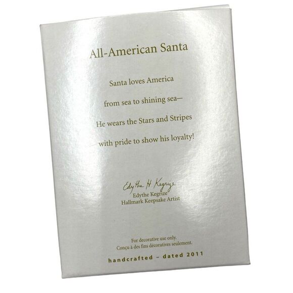 All American Santa Hallmark Keepsake Ornament - Picture 2 of 4